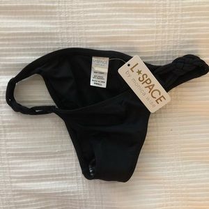 Black braided bikini bottoms l*space
